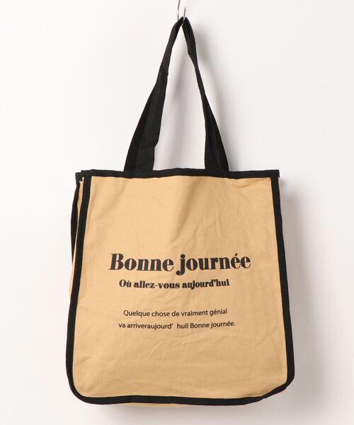 Samansa Mos2 blue（サマンサモスモスブルー）の「キャンバスプリントトートバッグ（トートバッグ・レディース・グレー/キャメル/キナリ・ﾌﾘ-）」の3枚目の写真