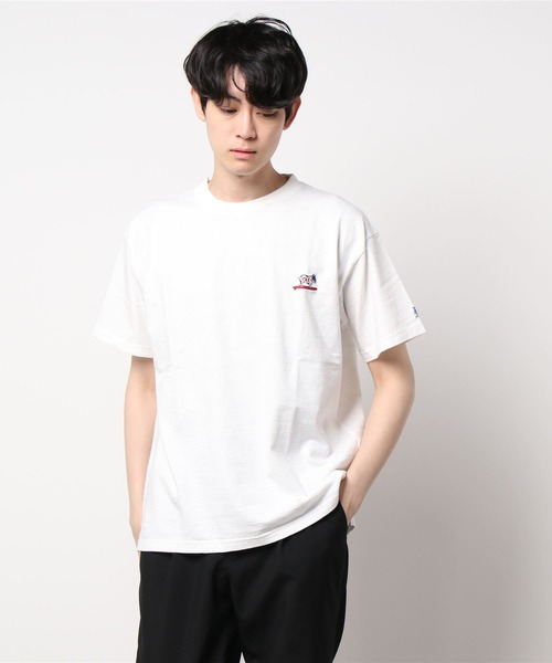 The Endless Summer（エンドレスサマー）の「TES ORGANIC COTTON HUNTINGTON BIG T-SHIRT / オーガニックコットンTシャツ（Tシャツ/カットソー・メンズ・イエロー/ネイビー/サックスブルー/ホワイト/カーキ/ダークグリーン/ブラック・SMALL/X-LARGE/MEDIUM/LARGE）」の16枚目の写真