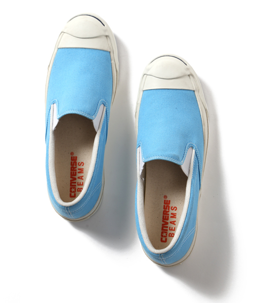 BEAMS(ビームス)の「CONVERSE×BEAMS / 別注 スリッポン 15SS(スニーカー・メンズ・ブラック/サックスブルー・6/6.5/7/7.5/8/8.5/9/9.5/10.5)」の2枚目の写真