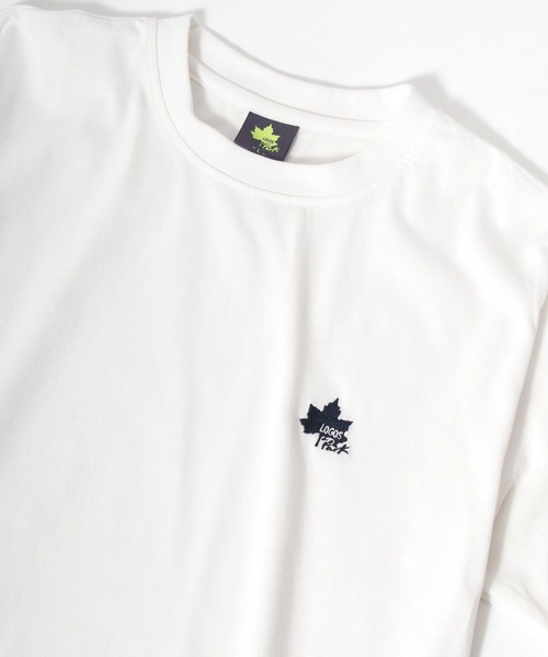 LOGOS（ロゴス）の「LOGOS/ロゴス ワンポイント刺繍 半袖Tシャツ 吸汗速乾（Tシャツ/カットソー・メンズ・ホワイト/ライトブルー/ベージュ/ネイビー/グレー/オリーブ/サックスブルー/イエロー/ワイン・LL/M/L）」の3枚目の写真