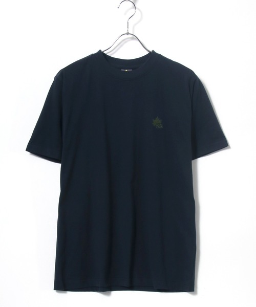 LOGOS（ロゴス）の「LOGOS/ロゴス ワンポイント刺繍 半袖Tシャツ 吸汗速乾（Tシャツ/カットソー・メンズ・ホワイト/ライトブルー/ベージュ/ネイビー/グレー/オリーブ/サックスブルー/イエロー/ワイン・LL/M/L）」の20枚目の写真