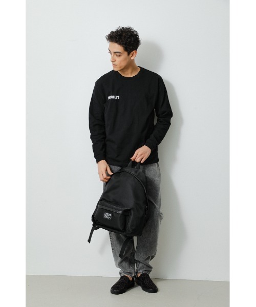 AZUL by moussy(アズールバイマウジー)の「HIGH DENSITY NYLON BACK PACK/ハイデンシティーナイロンバックパック(バックパック/リュック・メンズ・ブラック・FREE)」の2枚目の写真