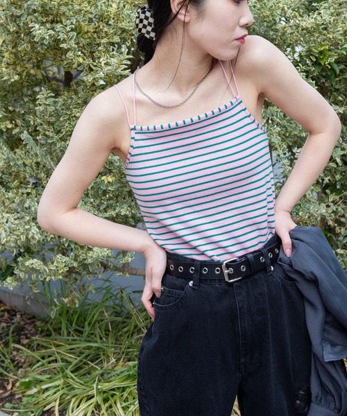 WEGO（ウィゴー）の「WEGO/バッククロスカップインキャミソール（キャミソール・レディース・アニマル/その他1/ブルー系その他5・SMALL/MEDIUM）」の2枚目の写真