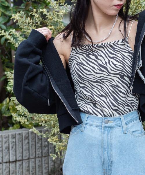 WEGO（ウィゴー）の「WEGO/バッククロスカップインキャミソール（キャミソール・レディース・アニマル/その他1/ブルー系その他5・SMALL/MEDIUM）」の3枚目の写真