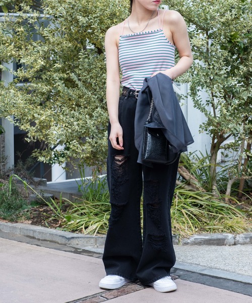 WEGO（ウィゴー）の「WEGO/バッククロスカップインキャミソール（キャミソール・レディース・アニマル/その他1/ブルー系その他5・SMALL/MEDIUM）」の5枚目の写真