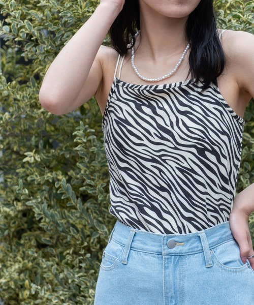 WEGO（ウィゴー）の「WEGO/バッククロスカップインキャミソール（キャミソール・レディース・アニマル/その他1/ブルー系その他5・SMALL/MEDIUM）」の13枚目の写真