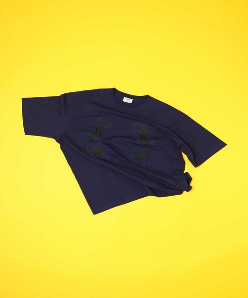 elephant TRIBAL fabrics（エレファントトライバルファブリックス）の「elephant TRIBAL fabrics  Code Embroidery T-SH（Tシャツ/カットソー・メンズ・ネイビー/ボルドー/ブラック/グリーン・LARGE/X-SMALL/SMALL/MEDIUM）」の8枚目の写真