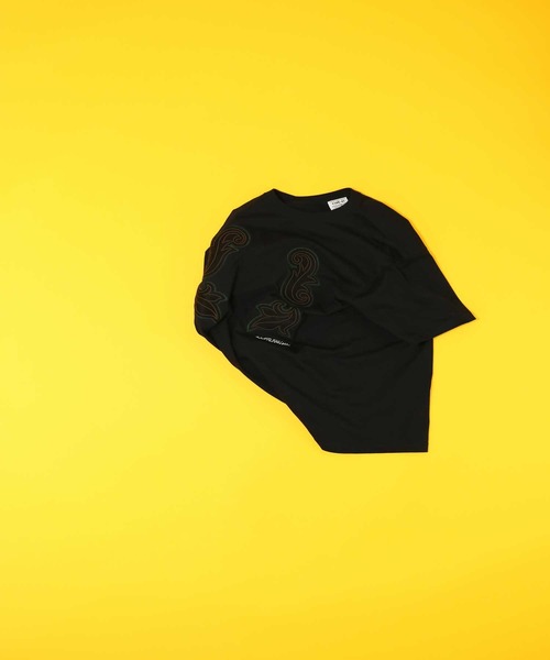 elephant TRIBAL fabrics（エレファントトライバルファブリックス）の「elephant TRIBAL fabrics  Code Embroidery T-SH（Tシャツ/カットソー・メンズ・ネイビー/ボルドー/ブラック/グリーン・LARGE/X-SMALL/SMALL/MEDIUM）」の6枚目の写真