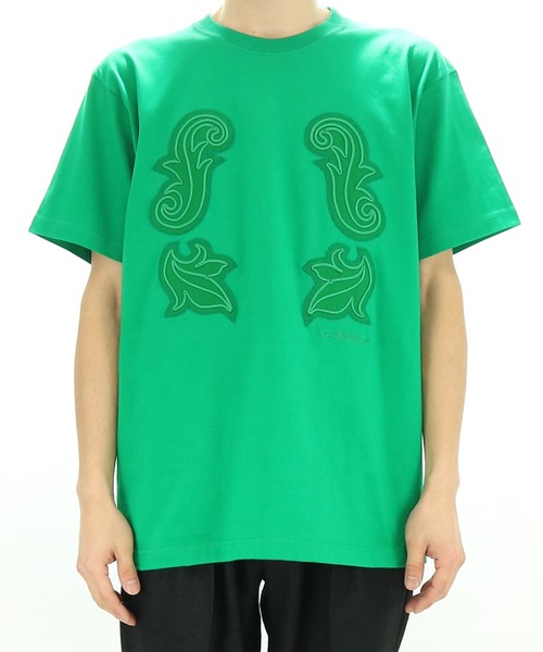 elephant TRIBAL fabrics（エレファントトライバルファブリックス）の「elephant TRIBAL fabrics  Code Embroidery T-SH（Tシャツ/カットソー・メンズ・ネイビー/ボルドー/ブラック/グリーン・LARGE/X-SMALL/SMALL/MEDIUM）」の10枚目の写真