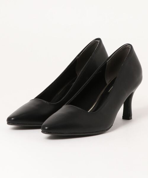 DURAS（デュラス）の「【DURAS】　ポインテッドトゥベーシックパンプス（パンプス・レディース・アイボリー/ブラック/シルバー・22.5cm/24.5cm/23.5cm/24.0cm/23.0cm）」の2枚目の写真