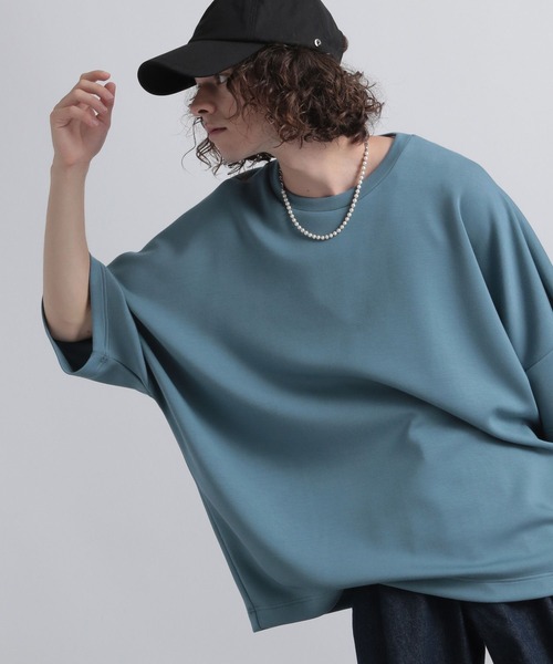 HARE(ハレ)の「ドルマンポンチカットソー(HARE)(Tシャツ/カットソー)」|ブルー