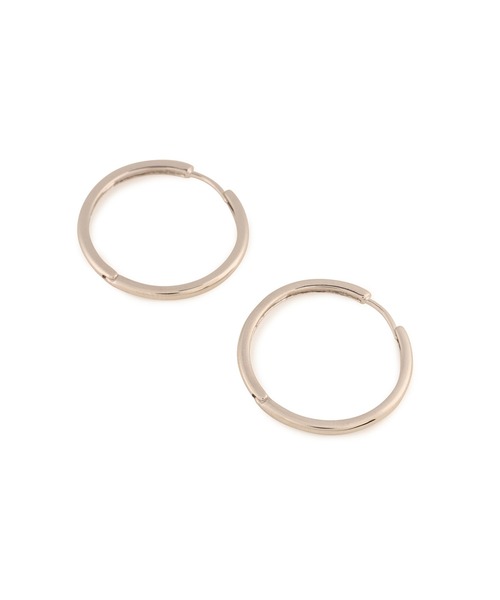 ADAM ET ROPE'（アダムエロペ）の「【LES BIJOUX】フープピアス (Large)（ピアス（両耳用）・レディース・シルバー/ゴールド・FREE）」の5枚目の写真