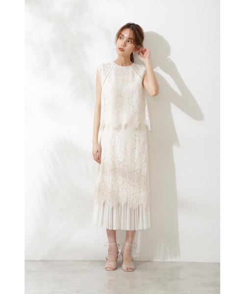 JILL STUART（ジルスチュアート）の「◆アリスレーススカート（スカート・レディース・ホワイト/ブルー・2/0/4）」の20枚目の写真