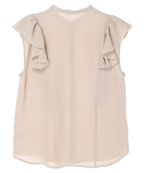 Green　Parks（グリーンパークス）の「・furry rate フリルショルダーブラウス（シャツ/ブラウス・レディース・グリーン/ベージュ/ブラック・FREE）」の19枚目の写真