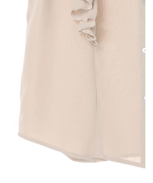 Green　Parks（グリーンパークス）の「・furry rate フリルショルダーブラウス（シャツ/ブラウス・レディース・グリーン/ベージュ/ブラック・FREE）」の22枚目の写真