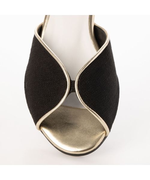 Fin（フィン）の「バタフライフラットミュール【低反発スポンジ入り】（サンダル・レディース・パープル/ブラウン/ベージュ/ブラック/ゴールド・S/L/LL/M）」の10枚目の写真