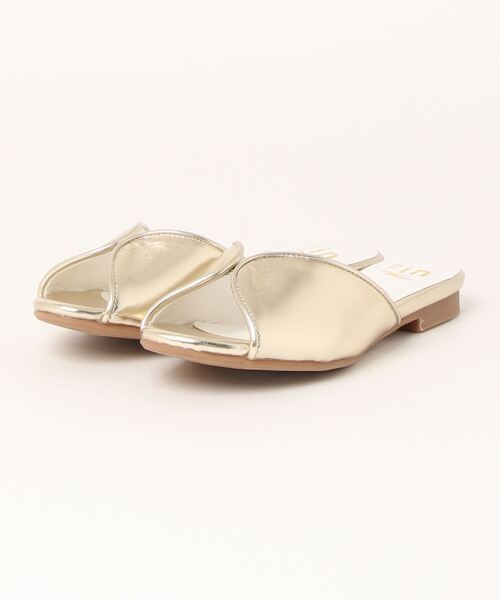 Fin（フィン）の「バタフライフラットミュール【低反発スポンジ入り】（サンダル・レディース・パープル/ブラウン/ベージュ/ブラック/ゴールド・S/L/LL/M）」の18枚目の写真