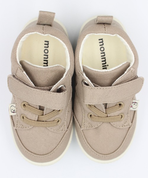 monmimi（モンミミ）の「（monmimi/モンミミ）ワンベルト シューズ（スニーカー・キッズ・アイボリー/ベージュ/イエロー・14.0cm/15.0cm/16.0cm/17.0cm/13.0cm/18.0cm/19.0cm）」の3枚目の写真