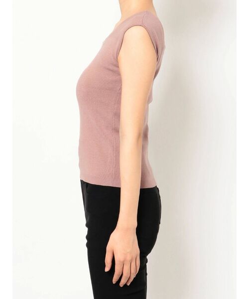 RESEXXY（リゼクシー）の「スクエアニットトップス（ニット/セーター・レディース・オフホワイト/ブラック/ピンク/ベージュ・FREE）」の7枚目の写真