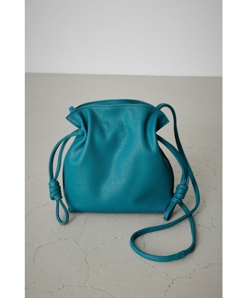 AZUL by moussy（アズールバイマウジー）の「DRAWSTRING POUCH BAG/ドローストリングポーチバッグ（ショルダーバッグ・レディース・ブラック/ターコイズブルー/イエロー・FREE）」の17枚目の写真