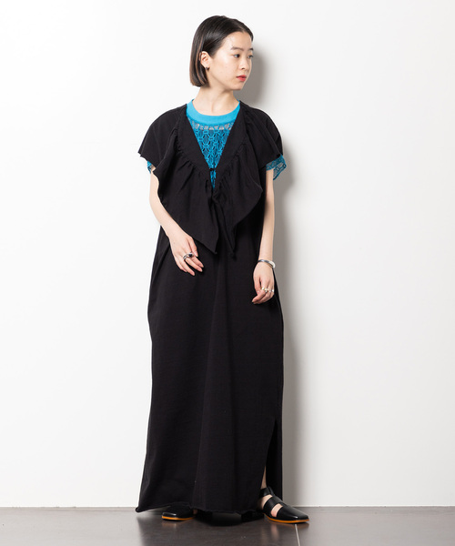 CITYSHOP（シティーショップ）の「DOZUME FRILL DRESS：ワンピース（ワンピース・レディース・ブラック/イエロー・36/38）」の20枚目の写真