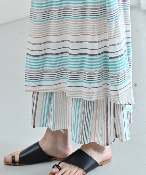 LUPILIEN（ルピリアン）の「Made in india 綿麻レーヨンスカート（スカート・レディース・チャコールグレー/オフホワイト・FREE）」の19枚目の写真