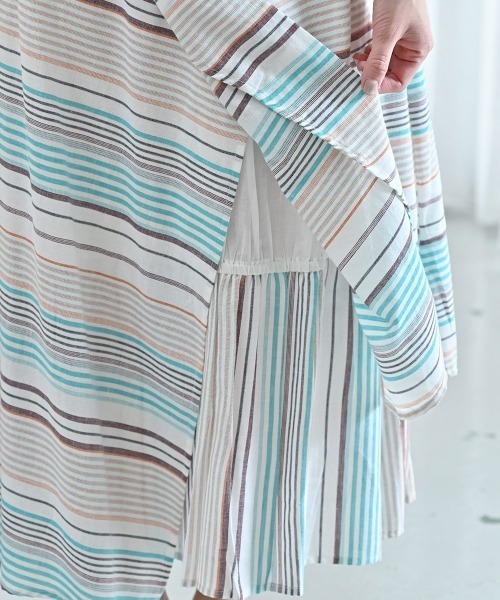 LUPILIEN（ルピリアン）の「Made in india 綿麻レーヨンスカート（スカート・レディース・チャコールグレー/オフホワイト・FREE）」の22枚目の写真