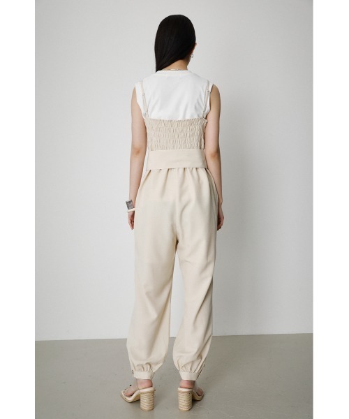 AZUL by moussy（アズールバイマウジー）の「WAIST BELT ROMPERS/ウエストベルトロンパース（つなぎ/オールインワン・レディース・ブラック/ライトベージュ/オレンジ系その他・MEDIUM/SMALL）」の19枚目の写真