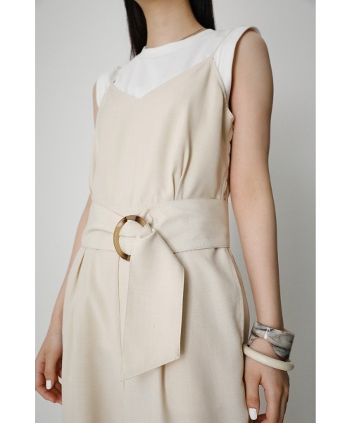 AZUL by moussy（アズールバイマウジー）の「WAIST BELT ROMPERS/ウエストベルトロンパース（つなぎ/オールインワン・レディース・ブラック/ライトベージュ/オレンジ系その他・MEDIUM/SMALL）」の20枚目の写真