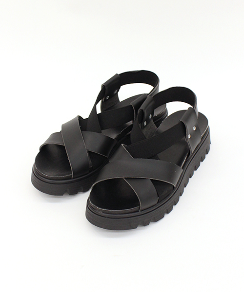 Kastane（カスタネ）の「【Kastane】クロスゴムサンダル made in italy（サンダル・レディース・ホワイト/ブラック・36/37/38/39）」の7枚目の写真