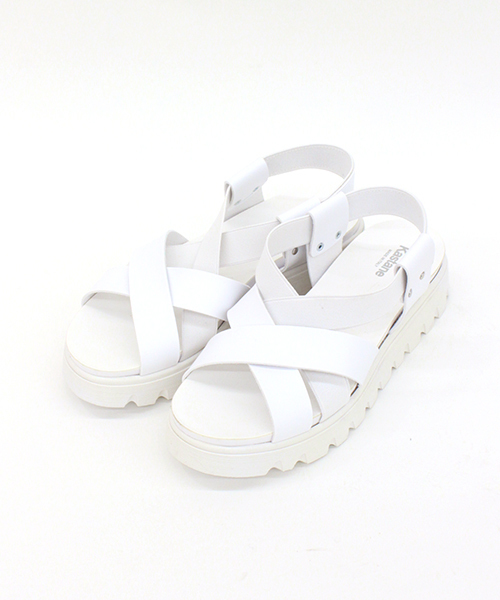 Kastane（カスタネ）の「【Kastane】クロスゴムサンダル made in italy（サンダル・レディース・ホワイト/ブラック・36/37/38/39）」の4枚目の写真