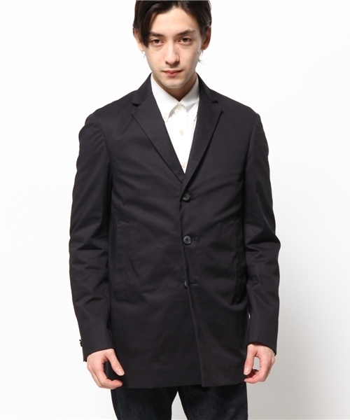 EDIFICE（エディフィス）の「◇ハイカウントギャバショートチェスター（チェスターコート・メンズ・ネイビー/ベージュ・50/44/48/46）」の3枚目の写真