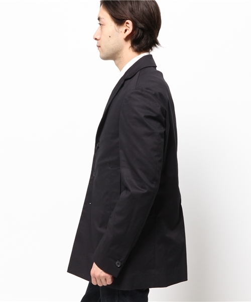 EDIFICE（エディフィス）の「◇ハイカウントギャバショートチェスター（チェスターコート・メンズ・ネイビー/ベージュ・50/44/48/46）」の4枚目の写真