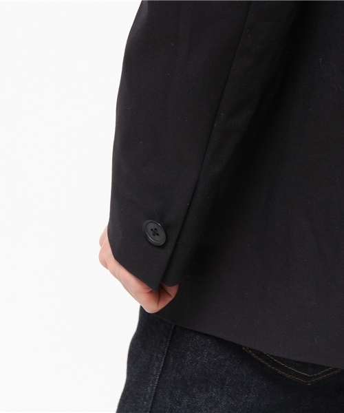 EDIFICE（エディフィス）の「◇ハイカウントギャバショートチェスター（チェスターコート・メンズ・ネイビー/ベージュ・50/44/48/46）」の11枚目の写真