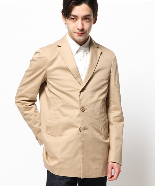 EDIFICE（エディフィス）の「◇ハイカウントギャバショートチェスター（チェスターコート・メンズ・ネイビー/ベージュ・50/44/48/46）」の19枚目の写真