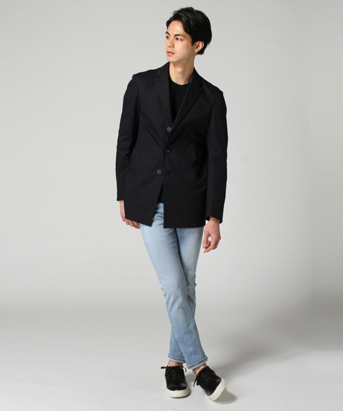 EDIFICE（エディフィス）の「◇ハイカウントギャバショートチェスター（チェスターコート・メンズ・ネイビー/ベージュ・50/44/48/46）」の17枚目の写真