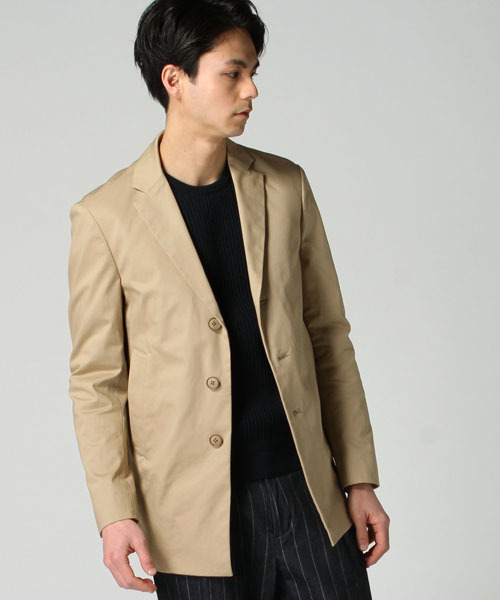 EDIFICE」 チェスターコート 50 ベージュ MEN