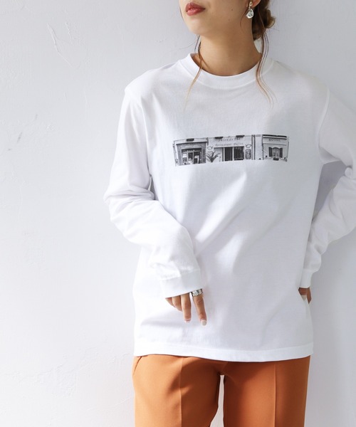 HER CLOSET(ハークローゼット)の「【shemoshelly】WEB限定 5.6オンスオリジナルフォトプリントロゴロンT(Tシャツ/カットソー・レディース・ホワイト/ホワイト系その他・S/M/L)」の17枚目の写真