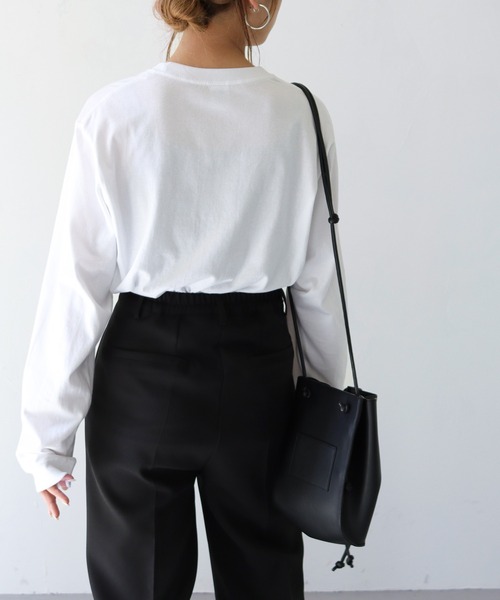 HER CLOSET(ハークローゼット)の「【shemoshelly】WEB限定 5.6オンスオリジナルフォトプリントロゴロンT(Tシャツ/カットソー・レディース・ホワイト/ホワイト系その他・S/M/L)」の7枚目の写真