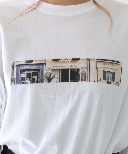 HER CLOSET(ハークローゼット)の「【shemoshelly】WEB限定 5.6オンスオリジナルフォトプリントロゴロンT(Tシャツ/カットソー・レディース・ホワイト/ホワイト系その他・S/M/L)」の21枚目の写真