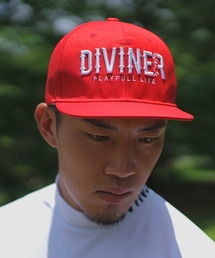 DIVINER GOLF（ディバイナー ゴルフ）の「【DIVINER GOLF】オリジナルロゴベースボールキャップ ゴルフキャップ フラットバイザー（ゴルフグッズ）」