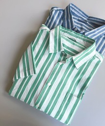 URBAN RESEARCH DOORS | ストライプレギュラーカラーショートスリーブシャツ(シャツ/ブラウス)