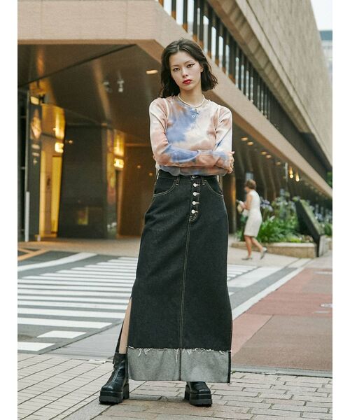 jouetie（ジュエティ）の「スクエアトゥショートブーツ（ブーツ・レディース・アイボリー/ブラック・M/L）」の9枚目の写真