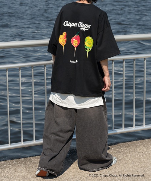 Perushu（ペルーシュ）の「Perushu×Chupa ChupsアソートTシャツ（Tシャツ/カットソー・メンズ・グリーン/ホワイト系その他2/ネイビー/ブラック/ホワイト系その他/チャコールグレー・MEDIUM/LARGE）」の19枚目の写真