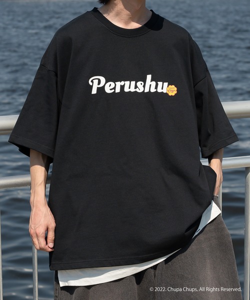 Perushu（ペルーシュ）の「Perushu×Chupa ChupsアソートTシャツ（Tシャツ/カットソー・メンズ・グリーン/ホワイト系その他2/ネイビー/ブラック/ホワイト系その他/チャコールグレー・MEDIUM/LARGE）」の20枚目の写真