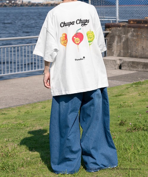 Perushu（ペルーシュ）の「Perushu×Chupa ChupsアソートTシャツ（Tシャツ/カットソー・メンズ・グリーン/ホワイト系その他2/ネイビー/ブラック/ホワイト系その他/チャコールグレー・MEDIUM/LARGE）」の14枚目の写真