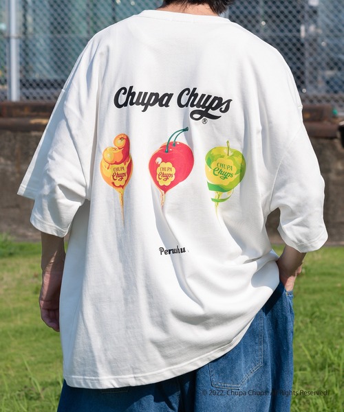 Perushu（ペルーシュ）の「Perushu×Chupa ChupsアソートTシャツ（Tシャツ/カットソー・メンズ・グリーン/ホワイト系その他2/ネイビー/ブラック/ホワイト系その他/チャコールグレー・MEDIUM/LARGE）」の15枚目の写真