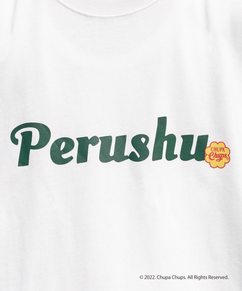 Perushu（ペルーシュ）の「Perushu×Chupa ChupsアソートTシャツ（Tシャツ/カットソー・メンズ・グリーン/ホワイト系その他2/ネイビー/ブラック/ホワイト系その他/チャコールグレー・MEDIUM/LARGE）」の16枚目の写真