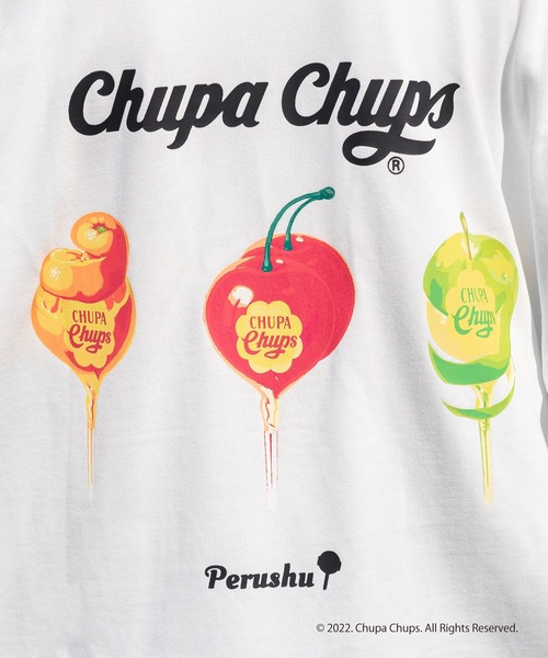 Perushu（ペルーシュ）の「Perushu×Chupa ChupsアソートTシャツ（Tシャツ/カットソー・メンズ・グリーン/ホワイト系その他2/ネイビー/ブラック/ホワイト系その他/チャコールグレー・MEDIUM/LARGE）」の17枚目の写真