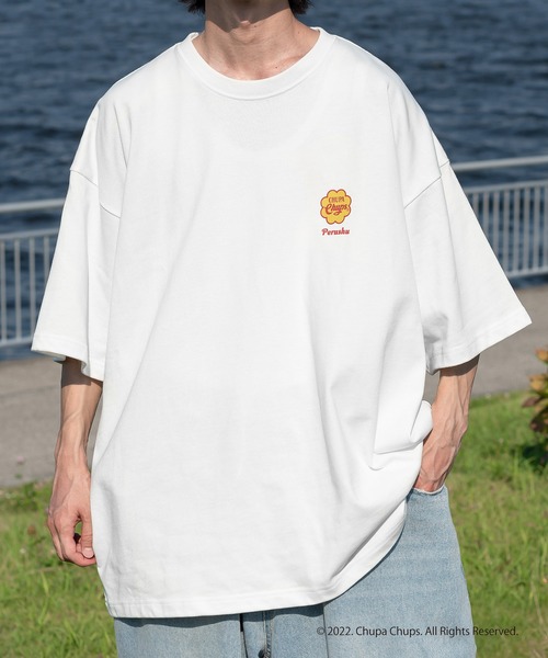 Perushu（ペルーシュ）の「Perushu×Chupa ChupsアソートTシャツ（Tシャツ/カットソー・メンズ・グリーン/ホワイト系その他2/ネイビー/ブラック/ホワイト系その他/チャコールグレー・MEDIUM/LARGE）」の10枚目の写真